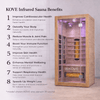 Empire Kove 2-Person Infrared Sauna Cabin – Hemlock Wood, Glass Front, Bluetooth & Full Spectrum Heating | KOVE-INF2 - Graded Item Indoor Infrared Saunas KOVE