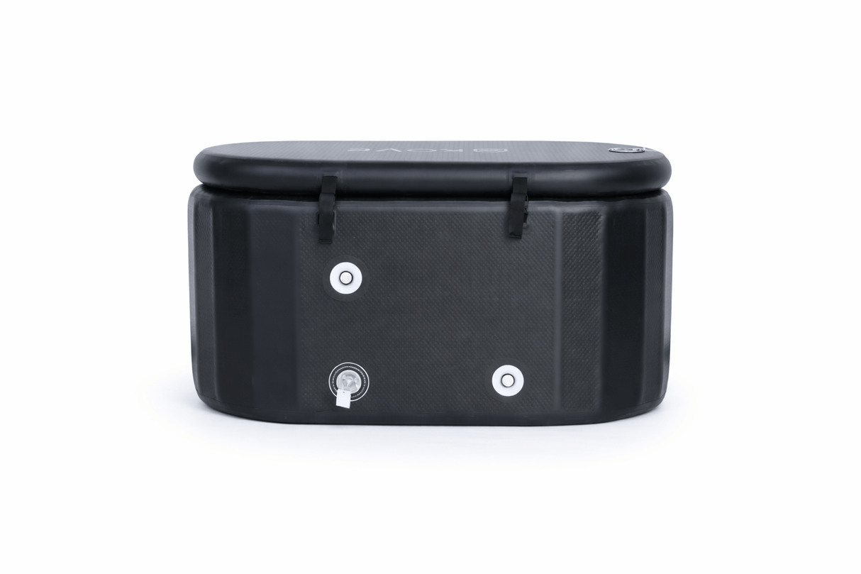KOVE Pro Ice Bath – Compact Reclined Cold Plunge (Chiller Compatible) Black Ice Baths & Cold Plunges Kove Designs