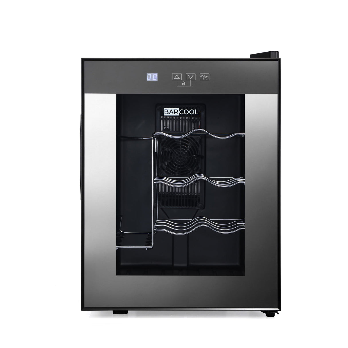 Barcool Vino12 LED Wine Cooler Compact Countertop Drinks Display Fridge 12 Bottle Capacity