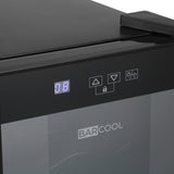 Barcool Vino6 LED Wine Cooler Compact Countertop Drinks Display Fridge 6 Bottle Capacity
