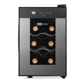 Barcool Vino6 LED Wine Cooler Compact Countertop Drinks Display Fridge 6 Bottle Capacity