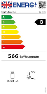 Empire Double Door 208L Bottle Cooler – Sliding Door Commercial Back Bar Fridge | CL-210S Double Door Bottle Coolers Empire