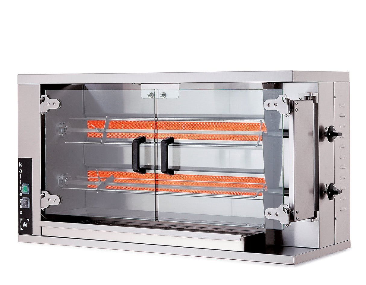 Kebab King Gas Chicken Rotisserie 2 Spit 15 Chicken Capacity | GKKCRG2 Rotisseries and Hog Roasts Kebab King