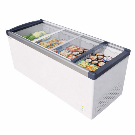 Empire Sliding Glass Lid Display / Ice Cream Chest Freezer 545 Litre Capacity - EMP-CF620P-GT Display Chest Freezers Empire