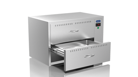 Nordstar Food Warming Drawer - Commercial Hot Holding 2 Drawer Unit Dry Heat | NSWD2 Food Warming Drawers Nordstar
