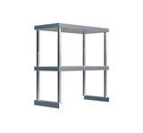 Empire Stainless Steel Double Tier Overshelf 600mm | Commercial Kitchen Table Gantry | OSD-600 Stainless Steel Over Shelves Empire