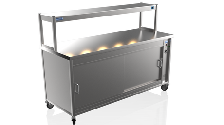 Nordstar Hot Cupboard With Heated Single Tier Gantry Chef Pass 1800mm | STC1800 Hot Cupboards Nordstar