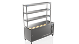 Nordstar Hot Cupboard With Heated Triple Tier Gantry Chef Pass 1800mm | TTC1800 Hot Cupboards Nordstar