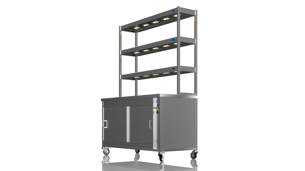 Nordstar Hot Cupboard With Heated Triple Tier Gantry Chef Pass 1500mm | TTC1500 Hot Cupboards Nordstar