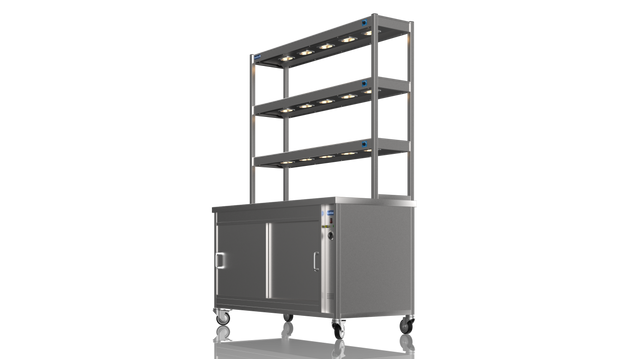 Nordstar Hot Cupboard With Heated Triple Tier Gantry Chef Pass 1500mm | TTC1500 Hot Cupboards Nordstar