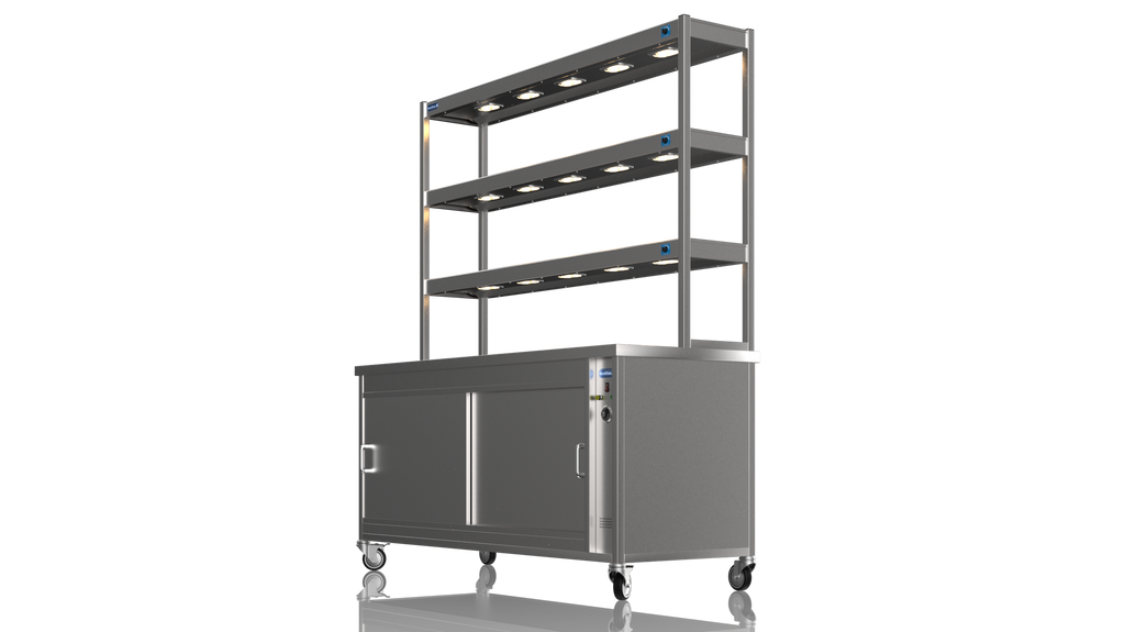 Nordstar Hot Cupboard With Heated Triple Tier Gantry Chef Pass 1800mm | TTC1800 Hot Cupboards Nordstar