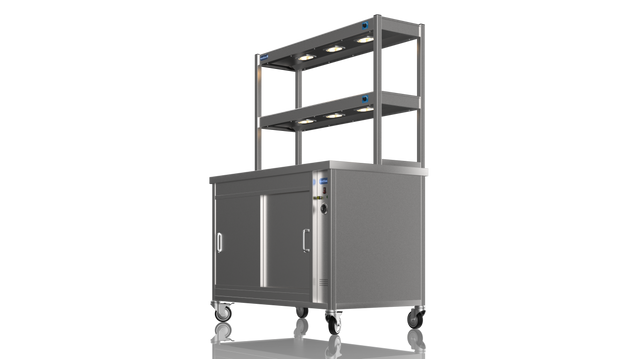 Nordstar Hot Cupboard With Heated Double Tier Gantry Chef Pass 1200mm | DTC1200 Hot Cupboards Nordstar