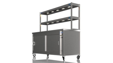 Nordstar Hot Cupboard With Heated Double Tier Gantry Chef Pass 1800mm | DTC1800 Hot Cupboards Nordstar