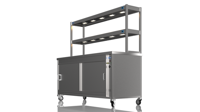 Nordstar Hot Cupboard With Heated Double Tier Gantry Chef Pass 1800mm | DTC1800 Hot Cupboards Nordstar