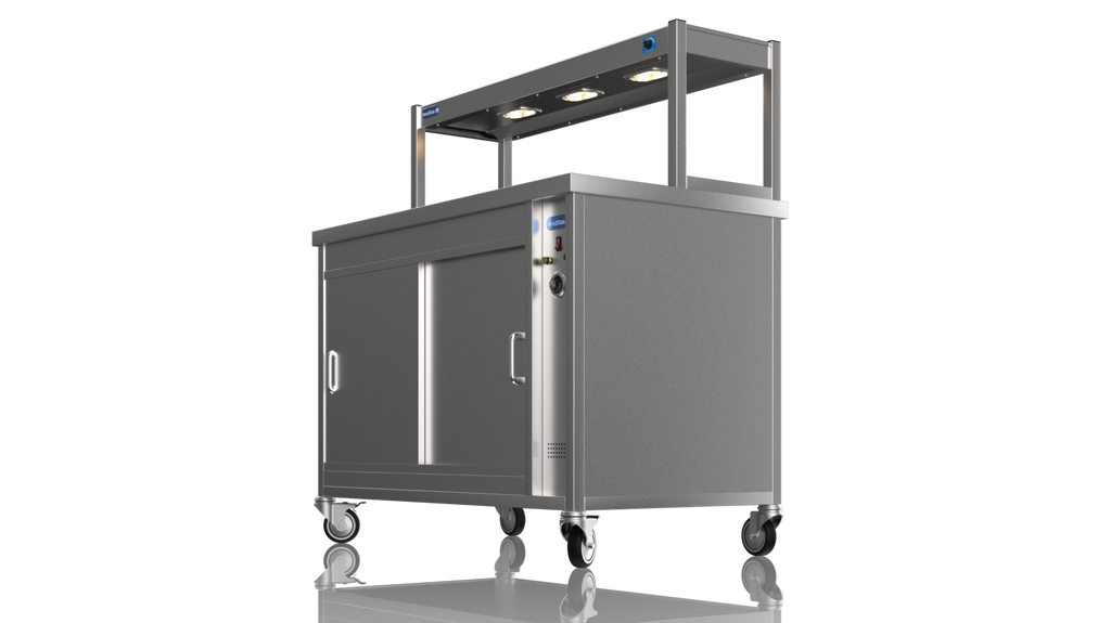 Nordstar Hot Cupboard With Heated Single Tier Gantry Chef Pass 1200mm | STC1200 Hot Cupboards Nordstar