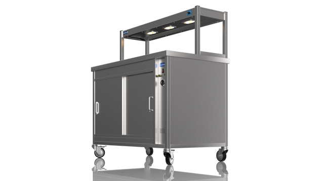 Nordstar Hot Cupboard With Heated Single Tier Gantry Chef Pass 1200mm | STC1200 Hot Cupboards Nordstar