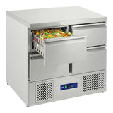 Prodis 4 Drawer Compact Saladette Counter Flat Top | EC-4DSS-LE Counter Fridges With Drawers Prodis