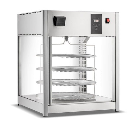 Empire Heated Pizza Warmer Display Case 4 x 18 Inch 158 Litre - EMP-158-C Pie Display Cabinets Empire   