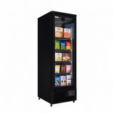 Empire Upright Display Freezer 459L Single Glass Door Commercial Black Interior | EMP-580FB Refrigeration Uprights - Single Door Empire Supplies