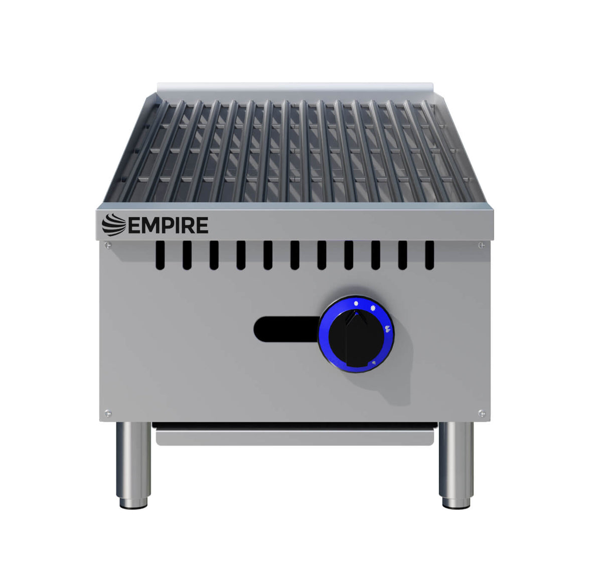 Empire Single Burner Nat Gas or LPG Chargrill | 300mm Commercial Countertop Charbroiler 7.5kW | EMP-RFS-15-R-OZ Charcoal Grills Empire