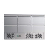 Empire Refrigerated Prep Counter With 6 x Drawers - S903-6D