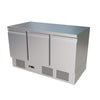 Empire 3 Door Stainless Steel Counter Prep Fridge - EMP-S903 Pizza Prep Counters - 3 Door Empire   