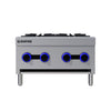 Empire 4-Burner Commercial Gas Boiling Hob – Countertop Cooker Natural Gas & LPG | EMP-XRB-4-OZ-M - Graded Item