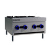 Empire 4-Burner Commercial Gas Boiling Hob – Countertop Cooker Natural Gas & LPG | EMP-XRB-4-OZ-M - Graded Item