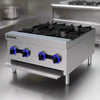 Empire 4-Burner Commercial Gas Boiling Hob – Countertop Cooker Natural Gas & LPG | EMP-XRB-4-OZ-M - Graded Item