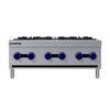 Empire 6-Burner Commercial Gas Boiling Hob – Countertop Cooker Natural Gas & LPG | EMP-XRB-6-OZ-M Commercial Boiling Tops & Gas Hobs Empire