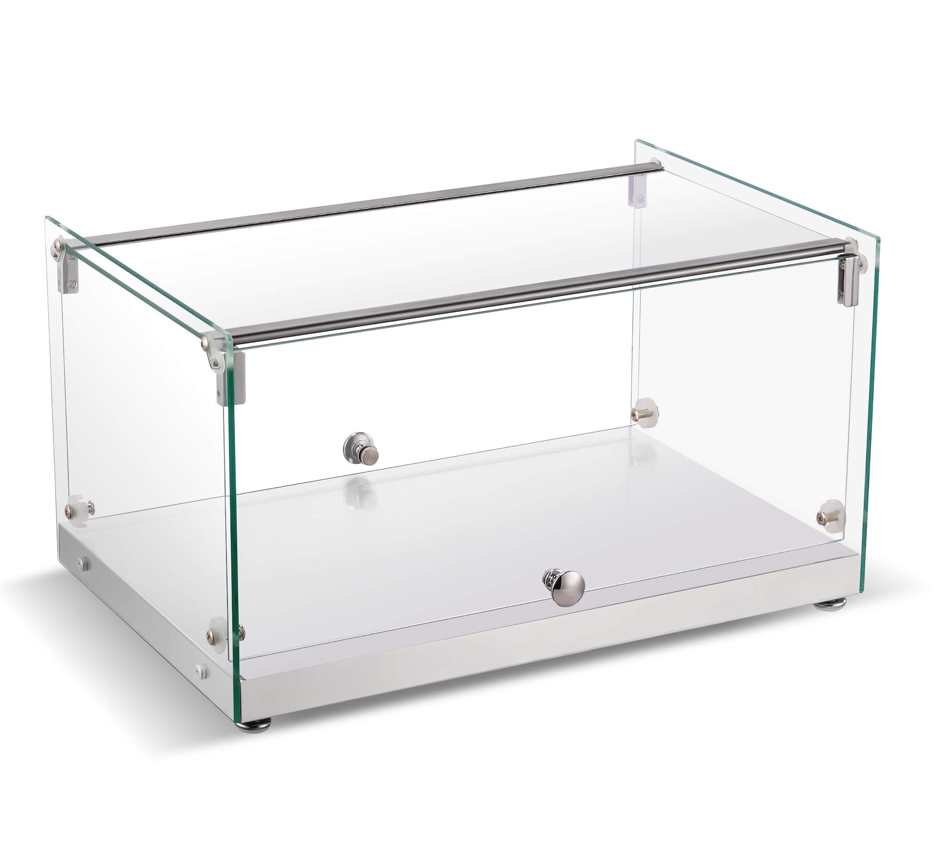Flat glass display case hotsell