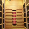 Empire 1-Person Infrared Sauna Cabin Compact – Hemlock Wood, Glass Front, Bluetooth & Full Spectrum Heating | EMP-S1 Infrared Saunas Empire