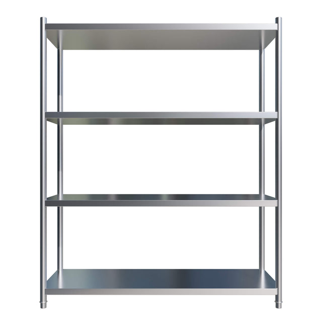 Empire 4 Tier Stainless Steel Shelf Rack 1200mm - EMP-SR120050B2-1 Chrome Wire Shelving and Racking Empire   