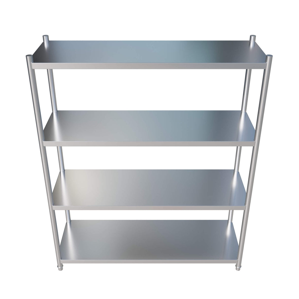 Empire 4 Tier Stainless Steel Shelf Rack 1200mm - EMP-SR120050B2-1 Chrome Wire Shelving and Racking Empire   