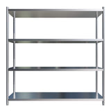 Empire 4 Tier Stainless Steel Shelf Rack 1800mm - EMP-SR18050B2-1 Chrome Wire Shelving and Racking Empire   