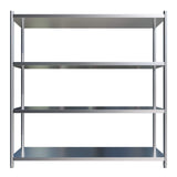 Empire 4-Tier Stainless Steel Shelf Rack – 1800mm Wide Heavy-Duty Hygienic Storage Unit | EMP-SR18050B2-1 Chrome Wire Shelving and Racking Empire