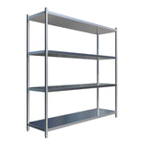 Empire 4-Tier Stainless Steel Shelf Rack – 1800mm Wide Heavy-Duty Hygienic Storage Unit | EMP-SR18050B2-1 Chrome Wire Shelving and Racking Empire