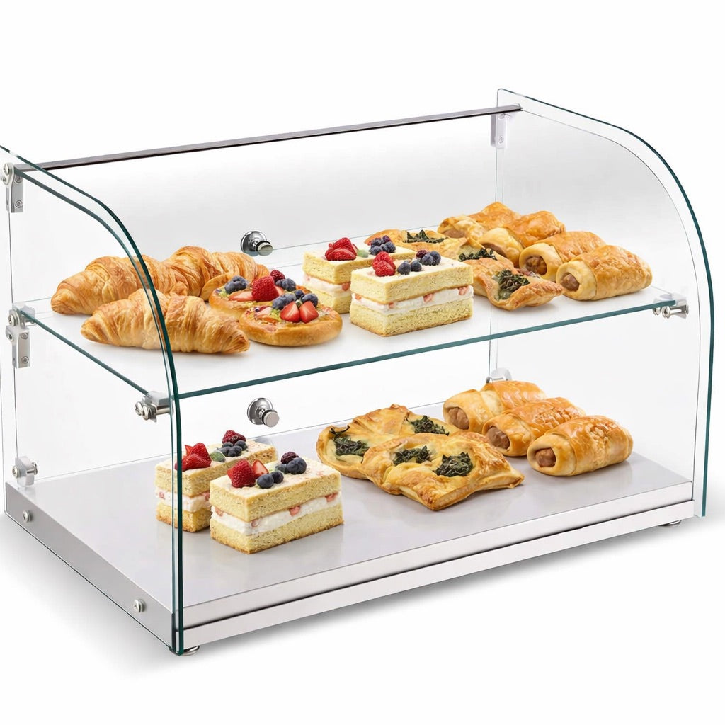 Empire 555mm Curved Glass Countertop Display Case Ambient - EMP-Z45R-C Ambient Display Units Empire