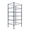 Empire Adjustable 6 Tier Chrome Wire Wine Bottle Rack 24 Bottle Capacity - EMP-WRACK6 Chrome Wire Shelving and Racking Empire   