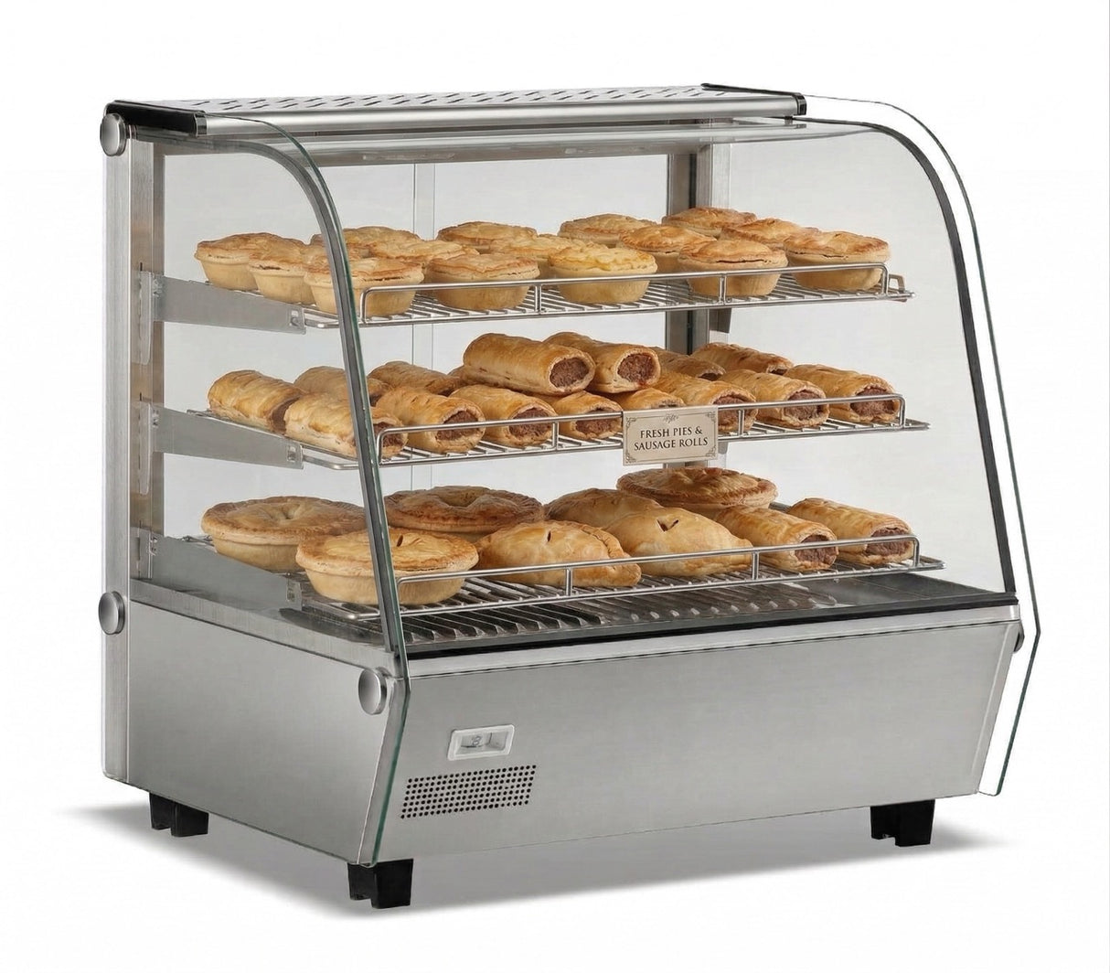 Empire Commercial Heated Countertop Display Merchandiser 120 Litre - EMP-H120R-C Pie Display Cabinets Empire
