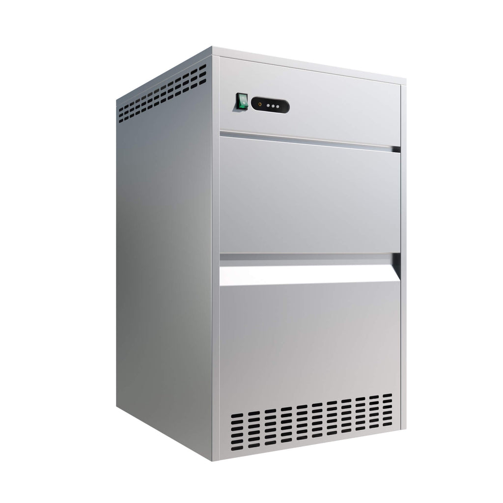 Empire Commercial Under Counter Ice Flaker Machine 85kg Output / 20kg Storage Gravity Drain- EMP-IM85KG Ice Machines Empire   