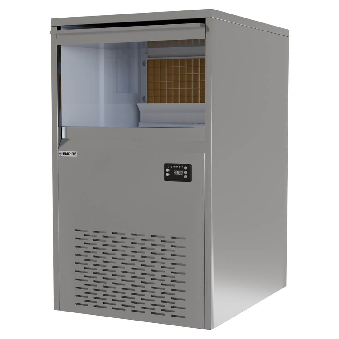 Empire Commercial Under Counter Ice Maker Machine 80kg Output / 30kg Storage Drain Pump - EMP-IM80 Ice Machines Empire   