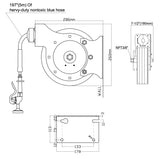 Empire Commercial Wash Down Open Hose Reel 5 Meter With Head Gun WRAS Approved - EMP-HR5-WRAS Wash Down Hoses/Reels Empire   
