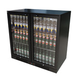 Empire Double Door 208L Bottle Cooler – Hinged Door Commercial Back Bar Fridge | CL-210H - Graded Item