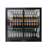 Empire Core Double Door 208L Bottle Cooler – Sliding Door Commercial Back Bar Fridge | CL-210S-P Double Door Bottle Coolers Empire