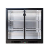 Empire Core Double Door 208L Bottle Cooler – Sliding Door Commercial Back Bar Fridge | CL-210S-P Double Door Bottle Coolers Empire