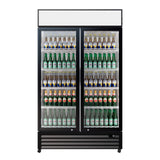 Empire Double Door Display Cooler Hinged – B Energy Rated Commercial Fridge with Merchandising Canopy | CL-690A - Graded Item