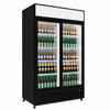 Empire Double Door Display Cooler Sliding – B Energy Rated Commercial Fridge with Merchandising Canopy | CL-690B Upright Double Glass Door Chillers Empire