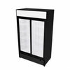 Empire Double Door Display Cooler Sliding – B Energy Rated Commercial Fridge with Merchandising Canopy | CL-690B Upright Double Glass Door Chillers Empire
