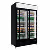 Empire Double Door Display Cooler Sliding – B Energy Rated Commercial Fridge with Merchandising Canopy | CL-690B Upright Double Glass Door Chillers Empire